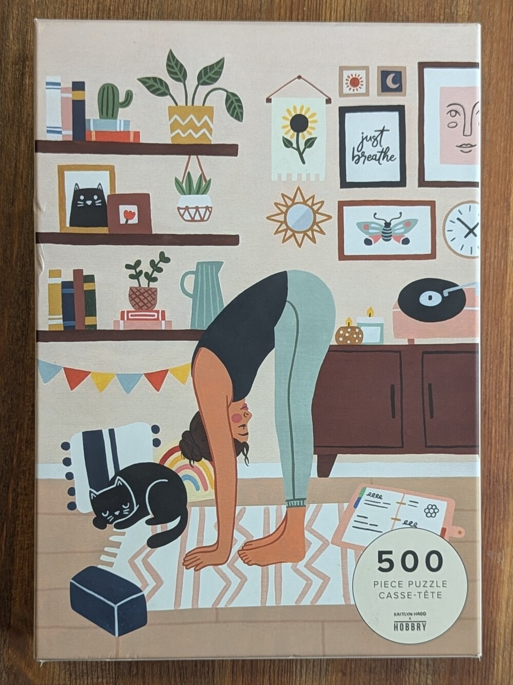 Hobbry x Kaitlyn Haddad "Yoga Practice" 500-Piece Puzzle